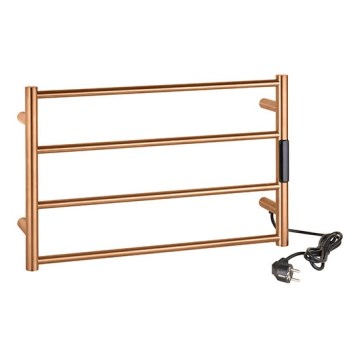 Elektrisk handdukstork 56x37 63W rostfritt stål/koppar