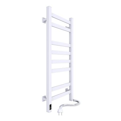 Elektrisk handdukstork med termostat AVANGARD 105 W 80 x 36 cm, vit högerutförande