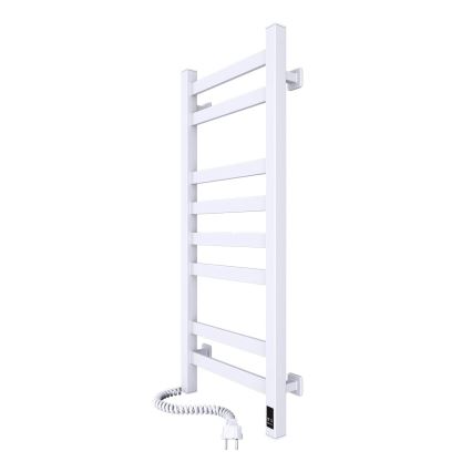 Elektrisk handdukstork med termostat AVANGARD 105 W, 80 x 36 cm, vit, vänsterutförande