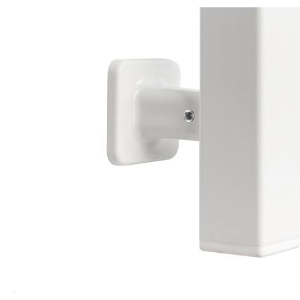 Elektrisk handdukstork med termostat SILOUETTE 70W 120x9 cm vit höger