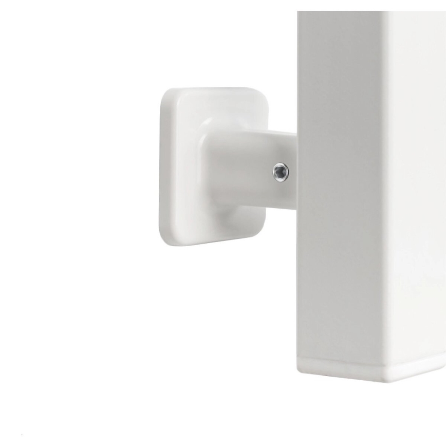 Elektrisk handdukstork med termostat SILOUETTE 70W 120x9 cm vit höger