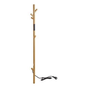Elektrisk handdukstork, stångmodell, 118 cm, 30 W, guldfärgad