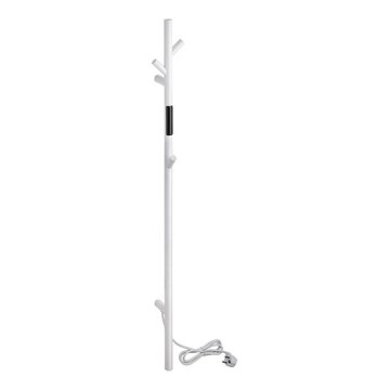 Elektrisk handdukstork, stångmodell, 118 cm, 30 W, vit
