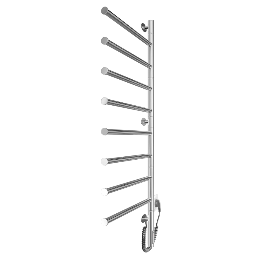 Elektrisk vridbar handdukstork VEER 95W/230V 102,5x44,5 cm rostfritt stål/polerad krom
