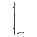 Elektrisk stånghanddukstork 118 cm 30 W svart
