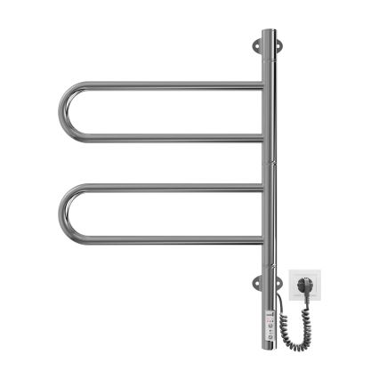 Elektrisk vridbar handdukstork TRISTAR 75W/230V 62,5x44,5 cm IP44 rostfritt stål/polerad krom