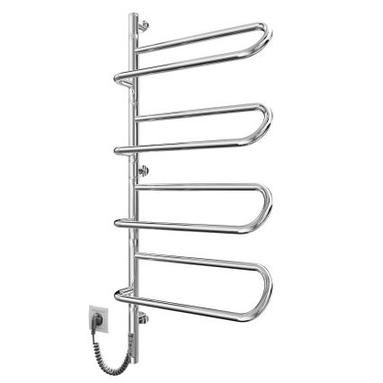 Elektrisk vridbar handdukstork ELECTRA 120W/230V 100x44,5 cm rostfritt stål/krom vänsterutförande