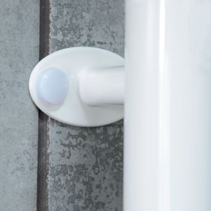 Elektrisk vridbar handdukstork med termostat FOUETTE 60W 65X49 cm vit