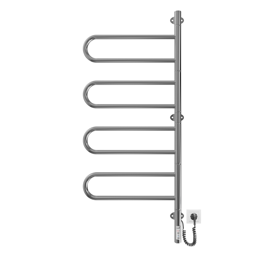 Elektrisk roterbar handdukstork TRISTAR 105W/230V 102,5x44,5cm IP44 rostfritt stål/polerad krom
