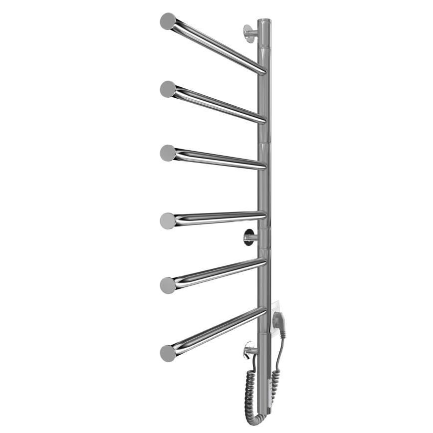 Elektrisk roterbar handdukstork VEER 80W/230V 82,5x44,5 cm rostfritt stål/polerad krom