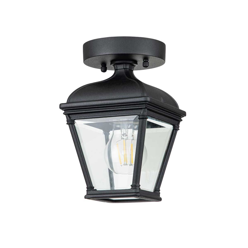 Elstead - Utomhustaklampa BAYVIEW 1xE27/60W/230V IP44 svart