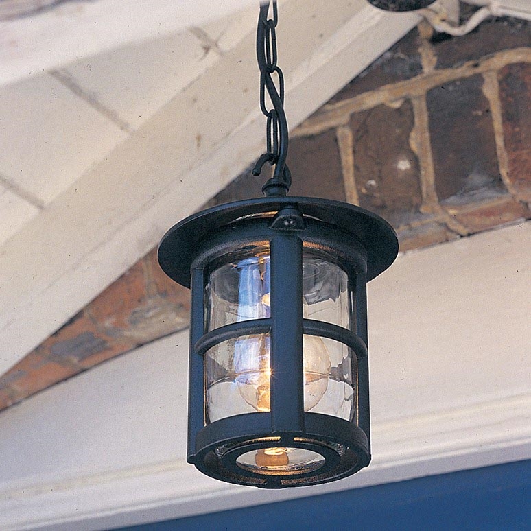 Elstead BL21B-BLACK - Utomhus takkrona  HEREFORD 1xE27/100W/230V IP43