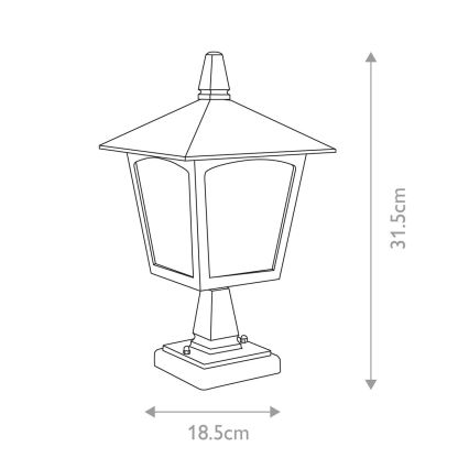 Elstead - Utomhuslampa YORK 1xE27/100W/230V IP43