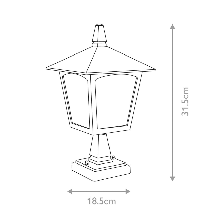 Elstead - Utomhuslampa YORK 1xE27/100W/230V IP43