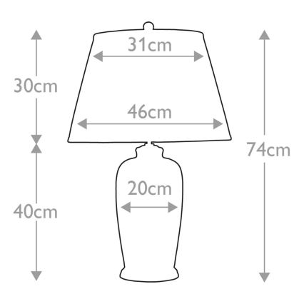 Elstead - Bordslampa BLACK BIRDS 1xE27/60W/230V