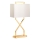 Elstead - Bordslampa CROSS 1xE27/60W/230V guld/vit