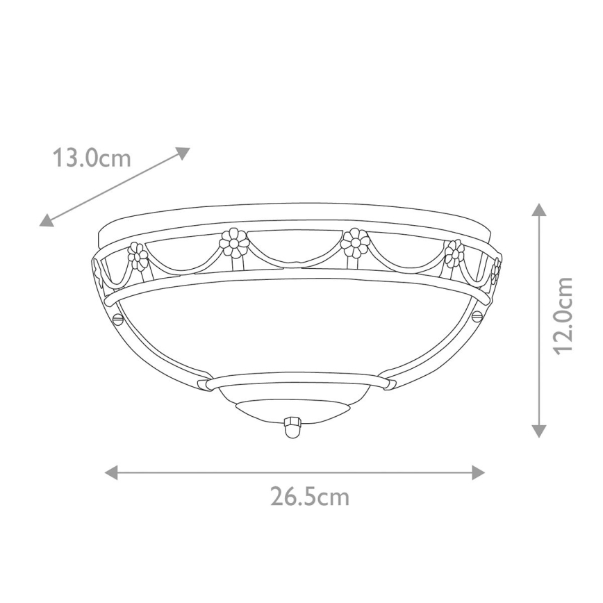Elstead - Vägglampa CARISBROOKE 1xE27/60W/230V