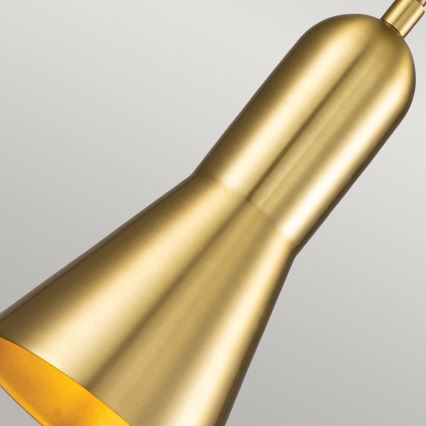 Elstead - Ljuskrona med textilsladd ETOILE 1xE27/60W/230V diameter 13,3 cm guld