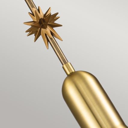 Elstead - Ljuskrona med textilsladd ETOILE 1xE27/60W/230V diameter 13,3 cm guld