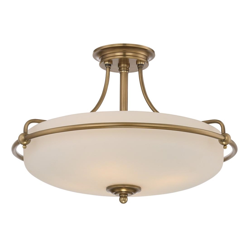 Elstead - Fäst ljuskrona GRIFFIN 4xE27/100W/230V mässing