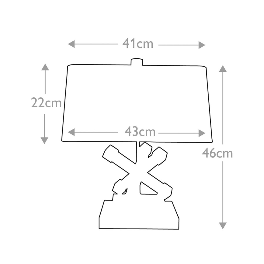 Elstead - Bordslampa JACKSON SQUARE 1xE27/60W/230V