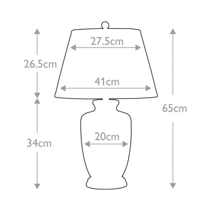 Elstead - Bordslampa GOLD BIRDS 1xE27/60W/230V