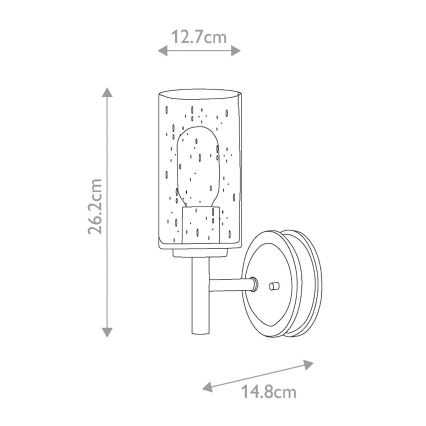 Elstead HK-COLLIER1 - Vägglampa  COLLIER 1xE27/100W/230V