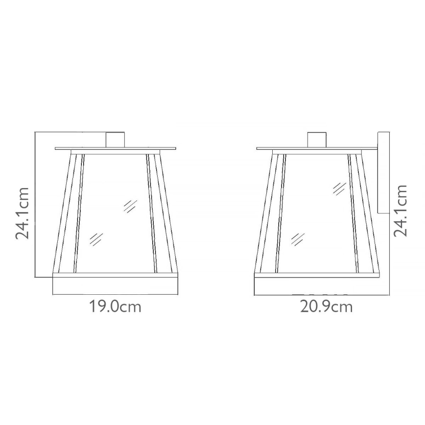Elstead HK-WALKER2-S - Utomhus vägglampa  WALKER 1xE27/100W/230V IP44
