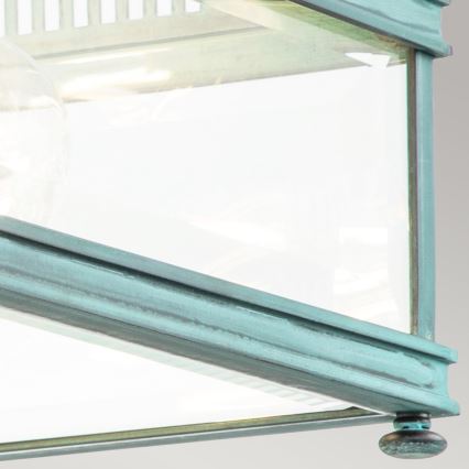 Elstead - Utomhustaklampa HOLBORN 2xE27/60W/230V IP44 turkos