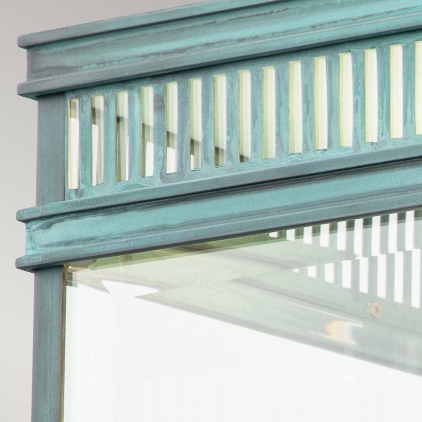 Elstead - Utomhustaklampa HOLBORN 2xE27/60W/230V IP44 turkos