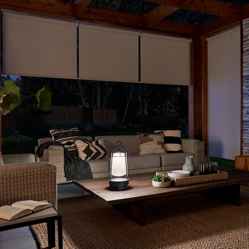 Elstead - Utomhuslampa med högtalare LYNDON 3W/230V IP44 8800 mAh