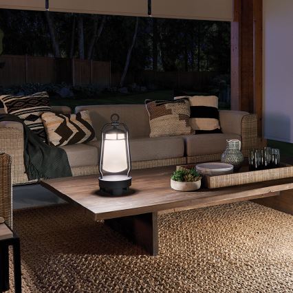 Elstead - Utomhuslampa med högtalare LYNDON 3W/230V IP44 8800 mAh