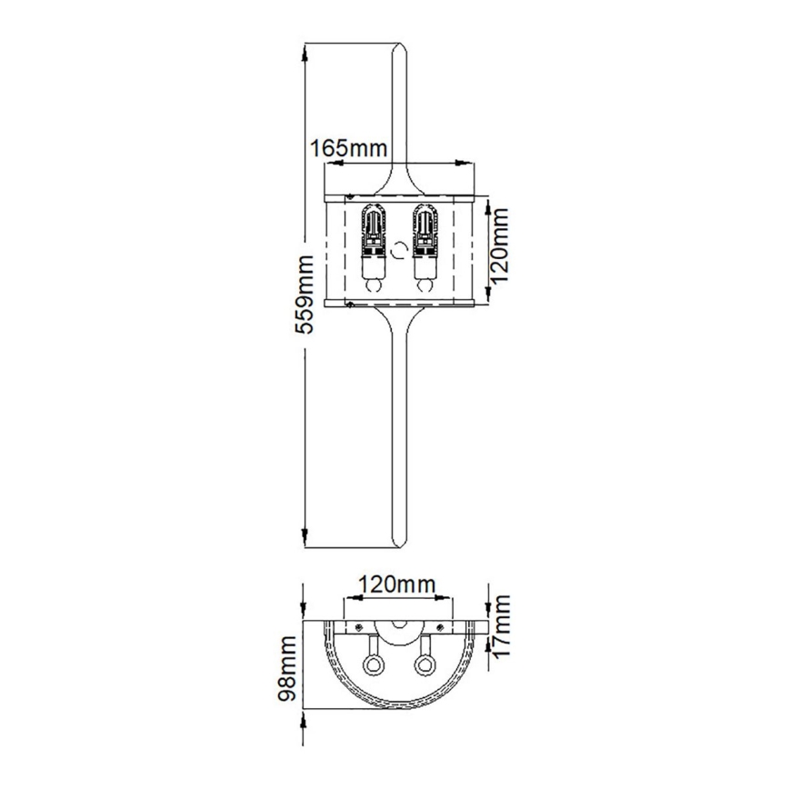 Elstead - LED badrumslampa MONA 2xG9/3,5W/230V IP44 skinande krom