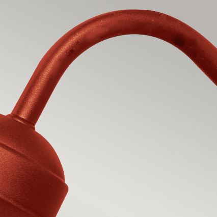 Elstead - Utomhusvägglampa KLAMPENBORG 1xE27/60W/230V IP44 röd