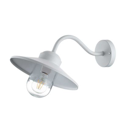 Elstead - Utomhusvägglampa KLAMPENBORG 1xE27/60W/230V IP44 vit