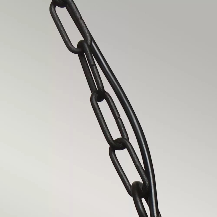 Elstead - Utomhuslampa med kedja KLAMPENBORG 1xE27/60W/230V IP44