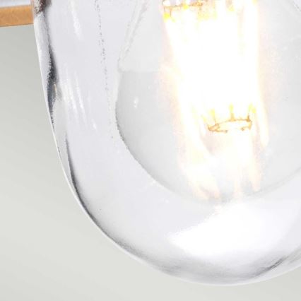 Elstead - Utomhuskrona med kedja KLAMPENBORG 1xE27/60W/230V IP44 matt krom