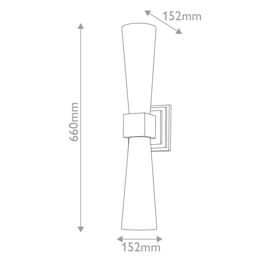 Elstead - LED badrumsvägglampa KRISTY 2xG9/4W/230V IP44 kopparfärgad