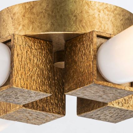 Elstead - Taklampa på stång KRISTY 4xE27/40W/230V koppar