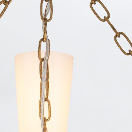 Elstead - Stavmonterad taklampa KRISTY 3xE27/40W/230V koppar