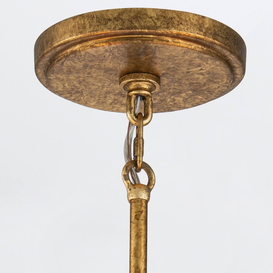 Elstead - Takpendel på stång KRISTY 5xE27/40W/230V, koppar