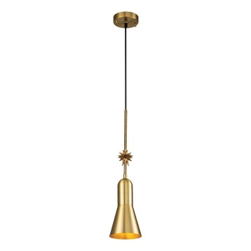 Elstead - Ljuskrona med textilsladd ETOILE 1xE27/60W/230V diameter 13,3 cm guld