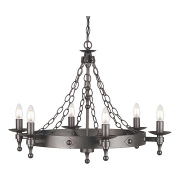 Elstead - Ljuskrona på kedja WARWICK 6xE14/60W/230V