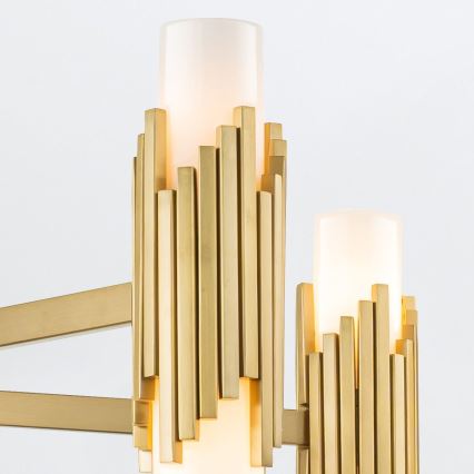 Elstead - Ljuskrona på stång MARVELE 10xE14/40W/230V, guld