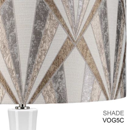 Elstead - Bordslampa MILO 1xE27/60W/230V grå/brun