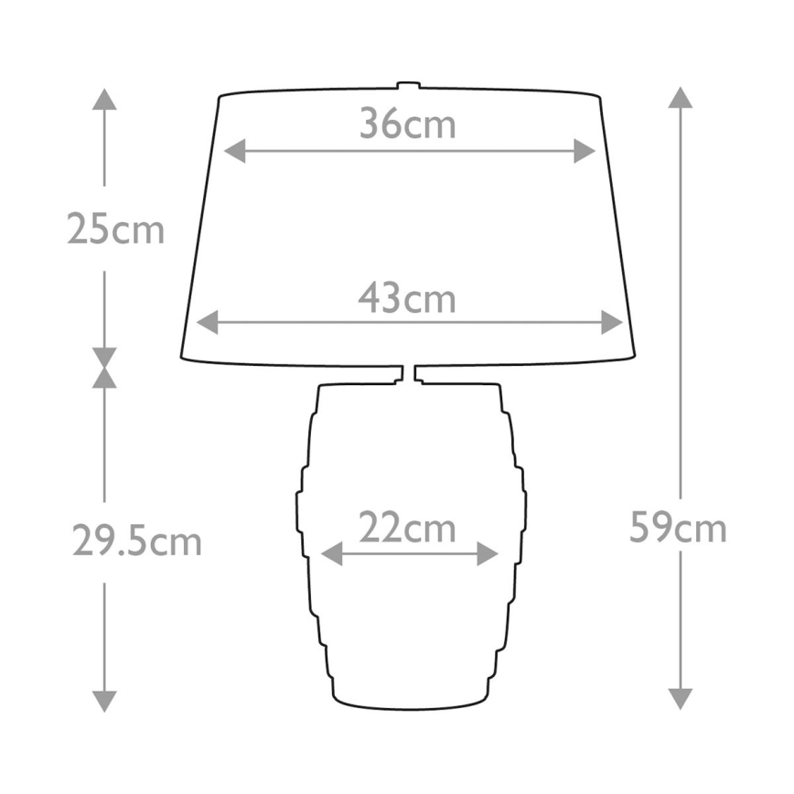 Elstead - Bordslampa NEPTUNE 1xE27/60W/230V