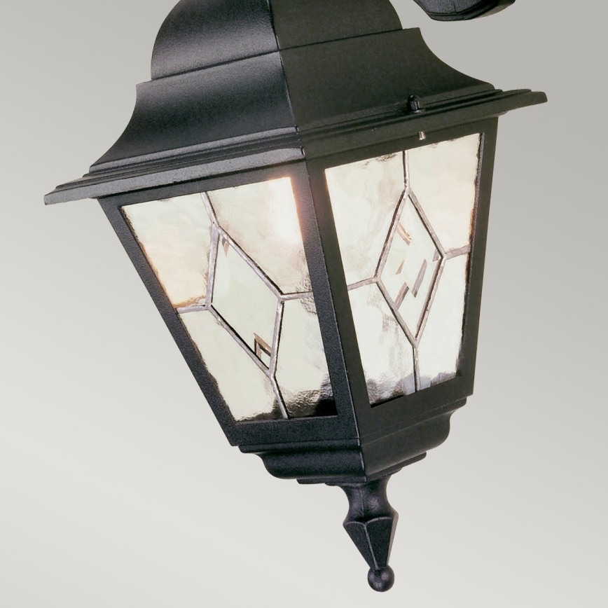 Elstead NR2-BLK - Utomhus vägglampa  NORFOLK 1xE27/100W/230V IP43