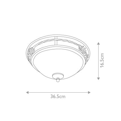 Elstead - Taklampa PEMBROKE 2xE27/60W/230V