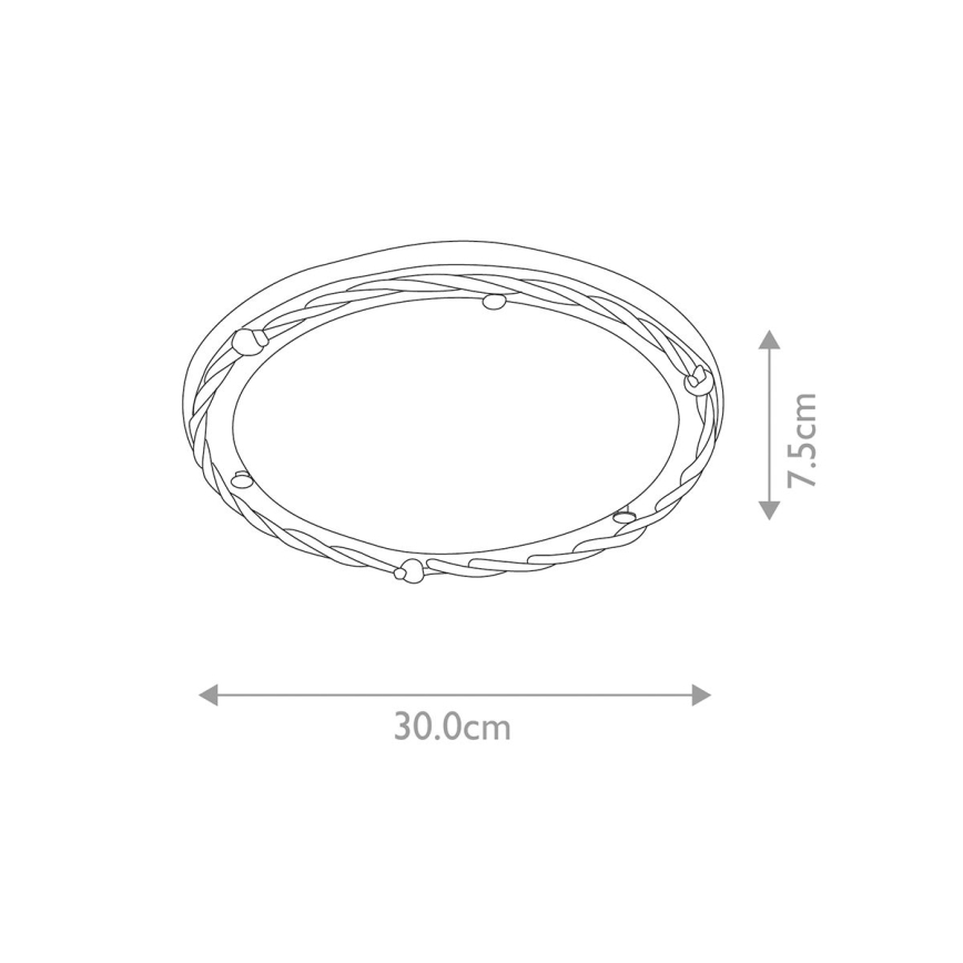 Elstead - Taklampa PEMBROKE 1xE27/60W/230V svart