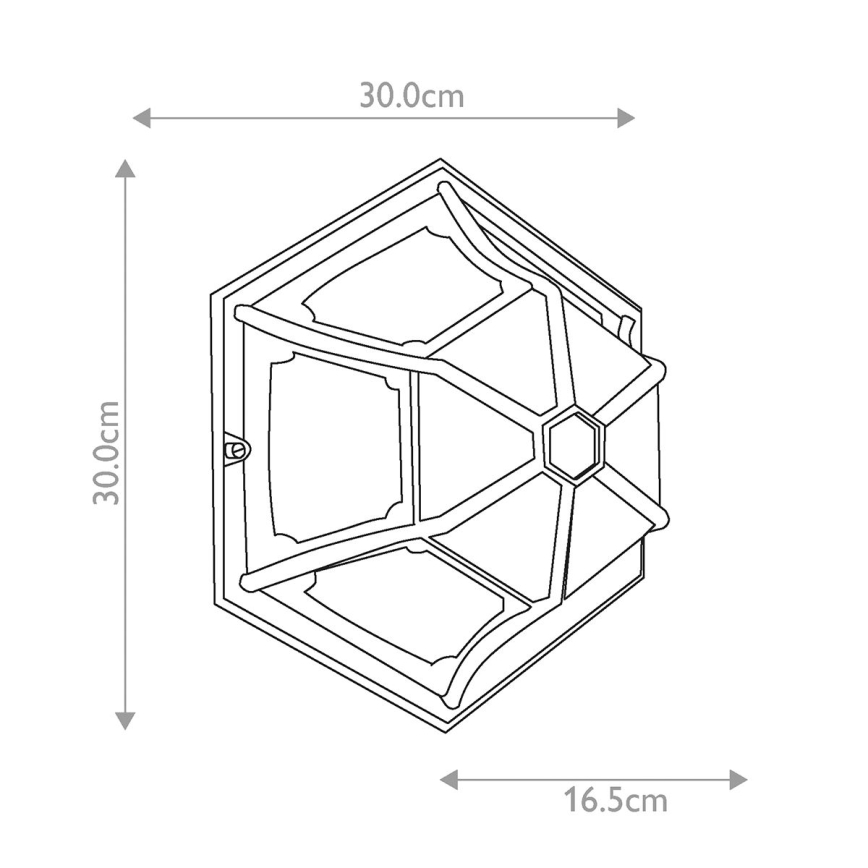 Elstead - Taklampa för utomhusbruk PARISH 1xE27/60W/230V IP44